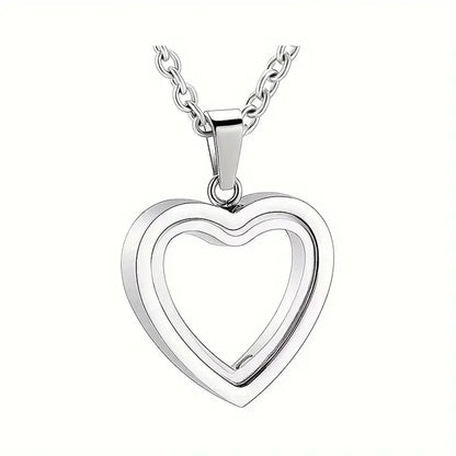 Ashes Necklace with Glass Urn Heart Necklace