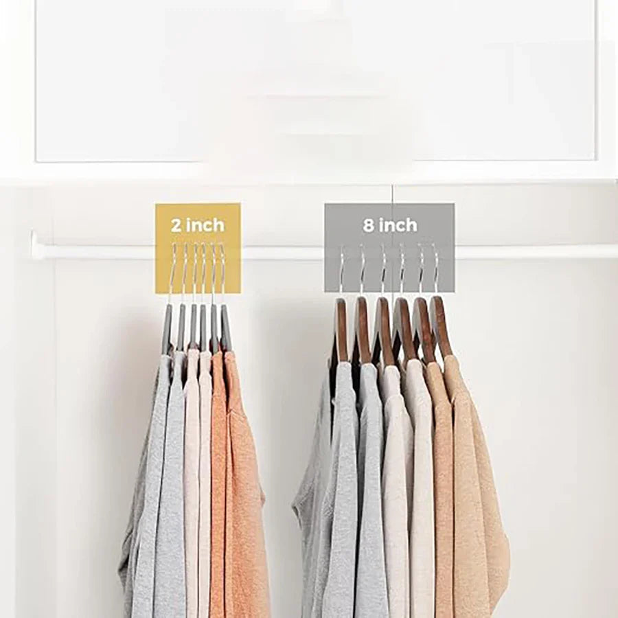 10/20/30pcs Velvet Hanger, Heavy Duty Non-Slip Hanger for Coat Pants and Formal Wear, Space Saving Garment Felt Hanger