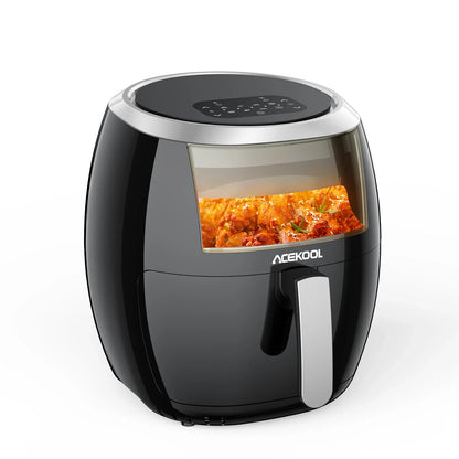 Air Fryer Oven Digital Large 7.7L Rapid Air Circulation,Air Fryers With Touch Screen Viewable Window Dishwasher Safe Accessories