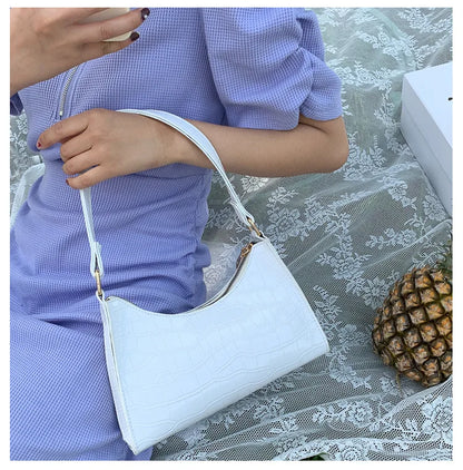 Fashion Exquisite Shopping Bag Retro Casual Women Totes Shoulder Bags Female Leather Solid Color Chain Handbag for Women 2023