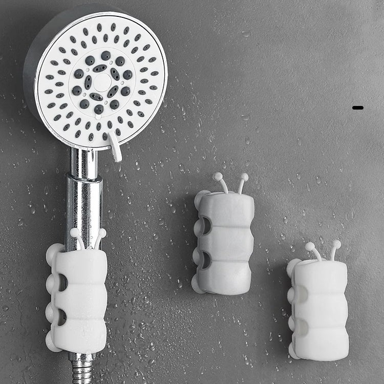 Suction Cup Brackets Silicone Shower Head Holder Reusable Removable Wall Storage Shelf Rack Fixed Base for Bathroom Accessories