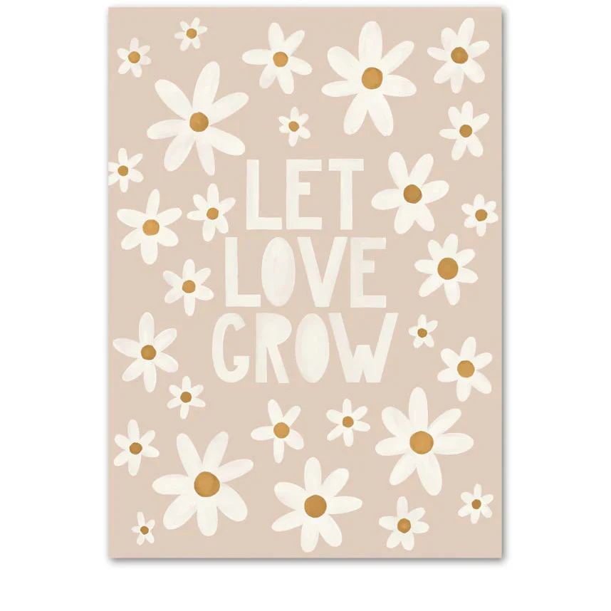 Boho Cartoon Animal Wall Art – Rabbit, Mouse & Goose Nursery Prints, Nordic Canvas Posters for Kids Room Décor