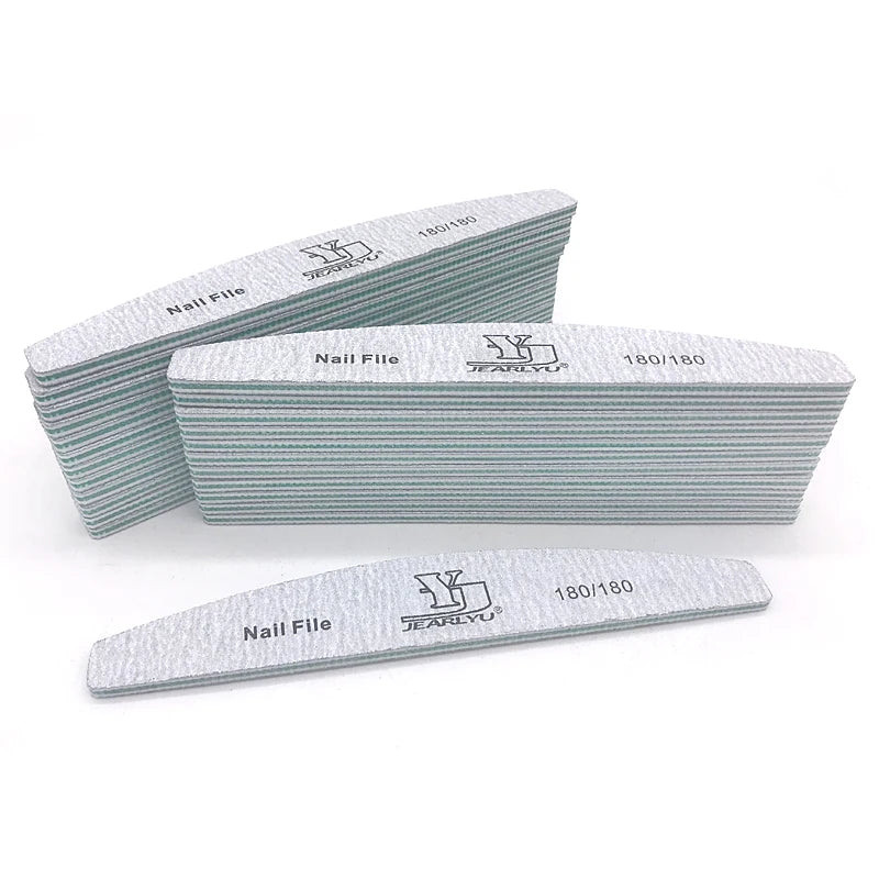 5/25Pcs/Lot Nail File Mix Color 80/100/150/180/240 Grit Professional Sandpaper Cuticle Remover Buffer Files Manicure Tool Set