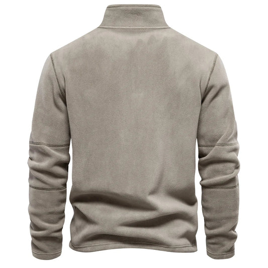 Men’s Thick Fleece Half-Zip Pullover – Warm Winter Sweatshirt - 7 Colours
