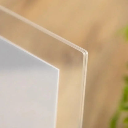 Acrylic U-Shaped Wooden Photo Frame – Walnut & Beech Desk Display