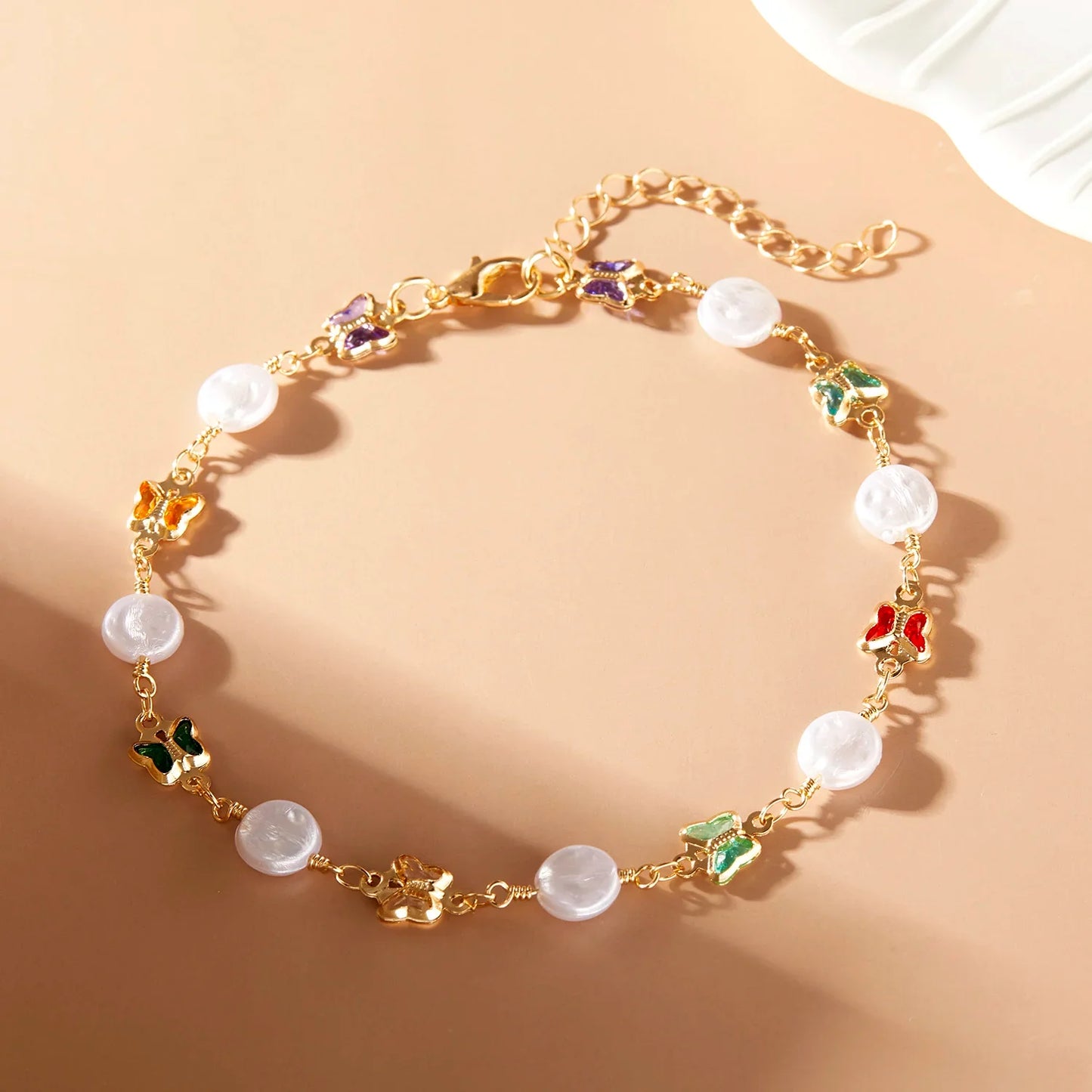 Love Heart Crystal Anklet