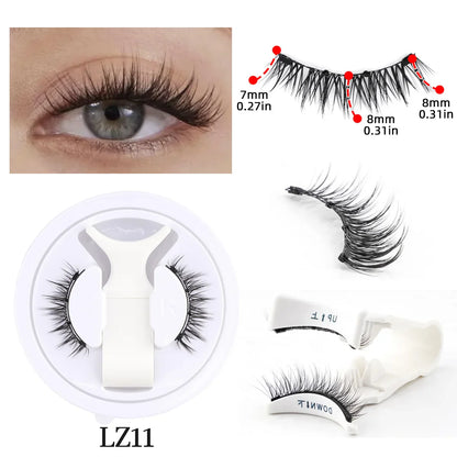 New 1 Pair Magnetic Eyelashes Set Fluffy Mink Lashes 5 Styles Reusable Magnetic Eyelash and Tweezers Kit Lash Extensions Makeup