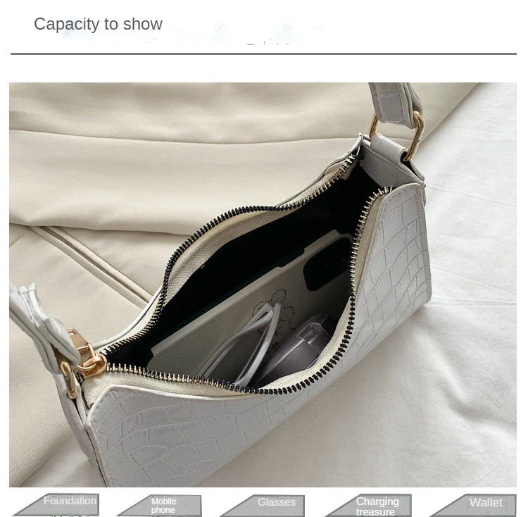 Fashion Exquisite Shopping Bag Retro Casual Women Totes Shoulder Bags Female Leather Solid Color Chain Handbag for Women 2023