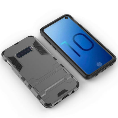 Shockproof PC + TPU Case for Galaxy S10e, with Holder, For Samsung Galaxy S10e