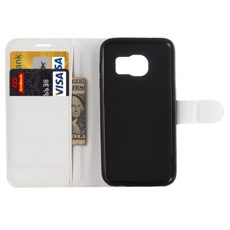 For Galaxy S7 / G930 Litchi Texture Horizontal Flip Leather Case with Holder & Card Slots & Wallet, For Galaxy S7