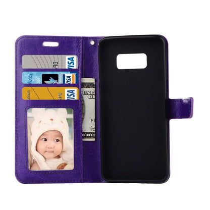 For Galaxy S8 Retro Crazy Horse Texture Horizontal Flip Leather Case with Holder & Card Slots & Wallet & Photo Frame, For Samsung Galaxy S8, For Galaxy S8, Galaxy S8