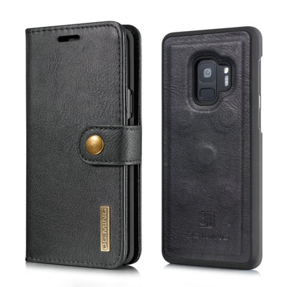 DG.MING for Galaxy S9 Crazy Horse Texture Horizontal Flip Detachable Magnetic Protective Case with Holder & Card Slots & Wallet, Galaxy S9