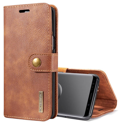 DG.MING for Galaxy S9 Crazy Horse Texture Horizontal Flip Detachable Magnetic Protective Case with Holder & Card Slots & Wallet, Galaxy S9
