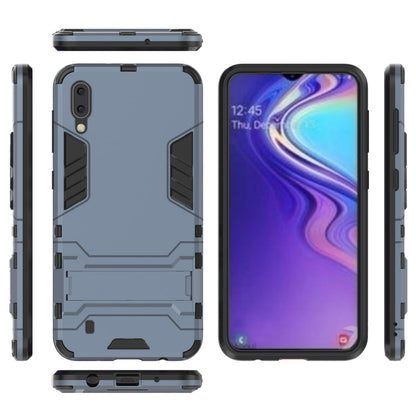 Shockproof PC + TPU Case for Galaxy M10, with Holder, For Samsung Galaxy M10
