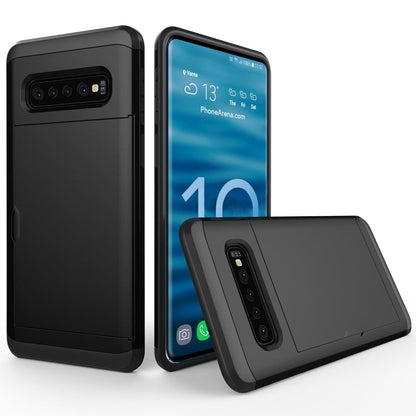Shockproof Rugged Armor Protective Case for Galaxy S10+, with Card Slot , For Galaxy S10+, Galaxy S10+