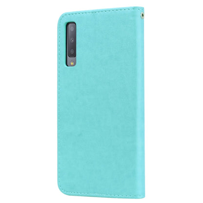 Rose Embossed Horizontal Flip PU Leather Case for Samsung Galaxy A7 (2018) , with Holder & Card Slots & Wallet, For Samsung Galaxy A7 (2018)