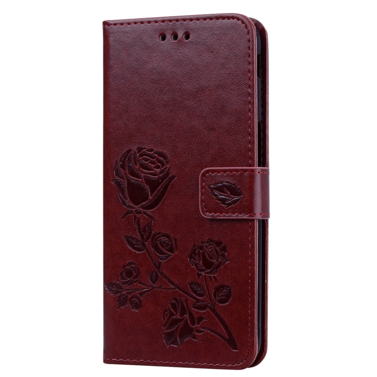Rose Embossed Horizontal Flip PU Leather Case for Samsung Galaxy J6 Plus, with Holder & Card Slots & Wallet, For Samsung Galaxy J6 Plus