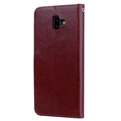 Rose Embossed Horizontal Flip PU Leather Case for Samsung Galaxy J6 Plus, with Holder & Card Slots & Wallet, For Samsung Galaxy J6 Plus