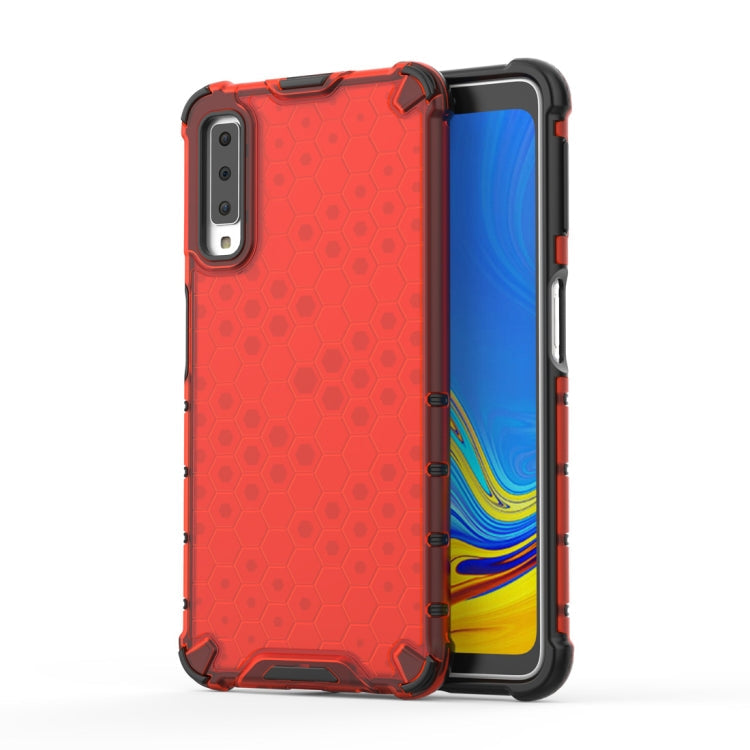 Shockproof Honeycomb PC + TPU Case for Galaxy A7 (2018), For Galaxy A7 (2018)