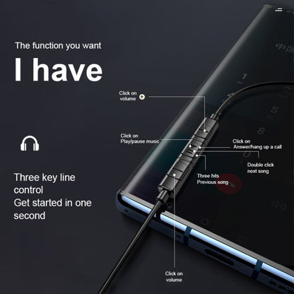 USAMS US-SJ482 EP-43 Wired In Ear USB-C / Type-C Interface Metal Digital HiFi Noise Reduction Earphones with Mic & Digital Chip, Length: 1.2m