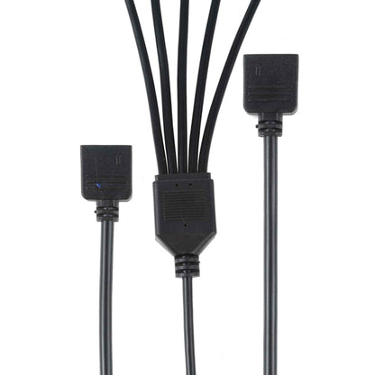 3 Pin 5V 1 to 5 Motherboard AURA RGB PC Cooling Extension Cable for Asus, 1 to 5