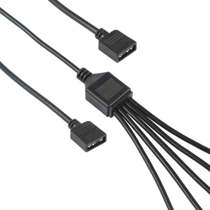 3 Pin 5V 1 to 5 Motherboard AURA RGB PC Cooling Extension Cable for Asus, 1 to 5