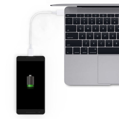 USB-C / Type-C to USB-C / Type-C PD Fast Charging & Sync Data Cable, Cable Length: 14cm, 14cm Type-C to Type-C White