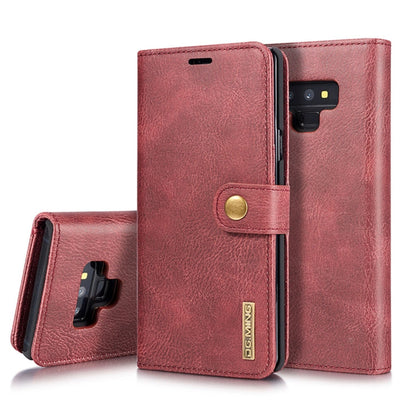 DG.MING Crazy Horse Texture Flip Detachable Magnetic Leather Case for Galaxy Note 9, with Holder & Card Slots & Wallet, Galaxy Note 9