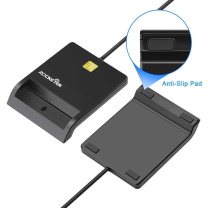 ROCKETEK SCR1-C CAC ID SIM Chip Smart Card Reader, SCR1-C