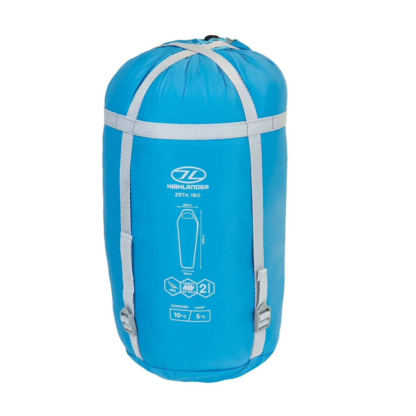 Highlander Zeta 150 Lightweight Sleeping Bag - Moon Blue
