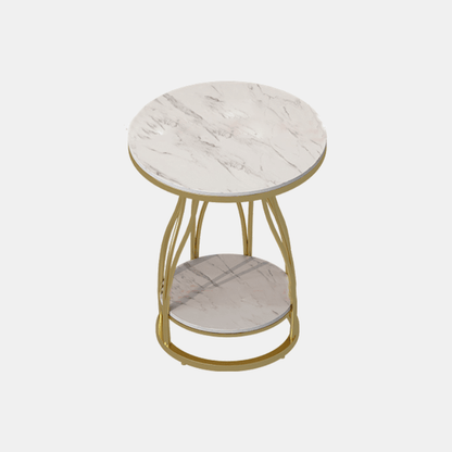 Amos Side Table, Gold Base