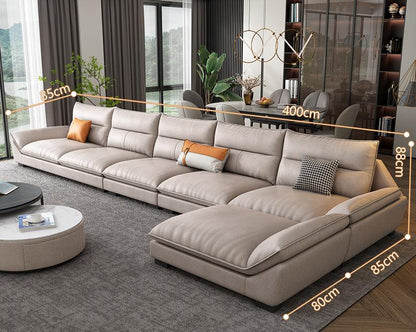 A900 Quinn Five Seater Sofa, Leathaire