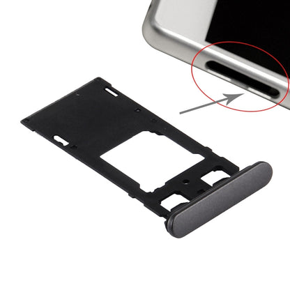 SIM Card Tray + Micro SD / SIM Card Tray + Card Slot Port Dust Plug for Sony Xperia X (Dual SIM Version), For Xperia X Dual SIM, For Xperia X Dual SIM Rose, For Xperia X Dual SIM White
