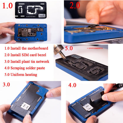 Qianli BGA Reballing Stencil Platform for iPhone X / XS / XS Max, For iPhone X / XS / XS Max