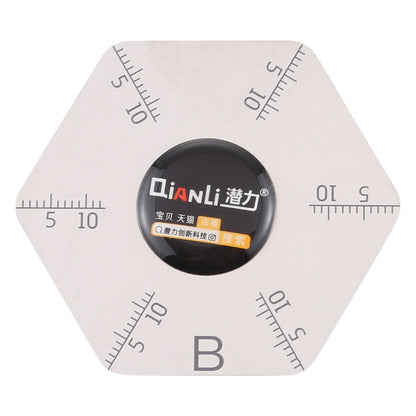 Qianli Hexagram Shape Pry Opening Tool With Scales, Hexagram