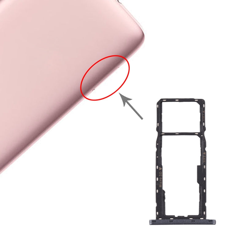 SIM Card Tray + SIM Card Tray + Micro SD Card Tray for Asus Zenfone Live L1 ZA550KL X00RD, For Asus ZA550KL