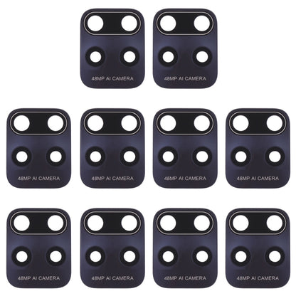 10 PCS Back Camera Lens for Xiaomi Redmi 10X 5G/Redmi 10X Pro 5G, For Xiaomi Redmi 10X 5G