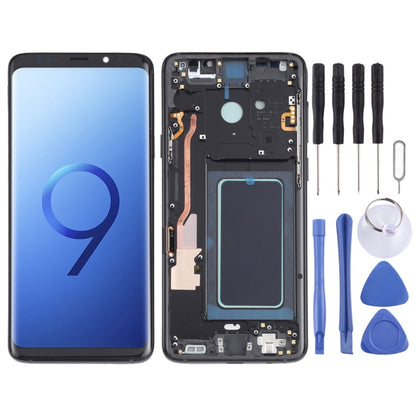OLED Material LCD Screen and Digitizer Full Assembly with Frame for Samsung Galaxy S9+ SM-G965, For Samsung Galaxy S9+(OLED), For Samsung Galaxy S9+(OLED Material)