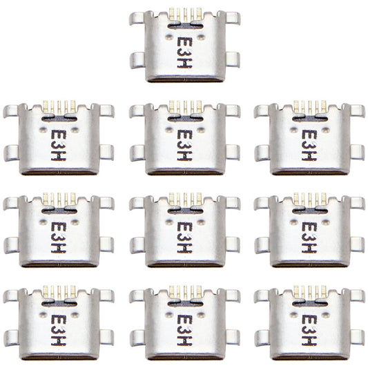 10 PCS Charging Port Connector for Huawei Y6 Pro (2017), For Huawei Y6 Pro (2017)