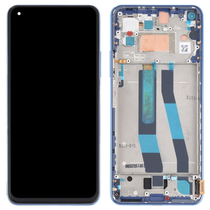 Original LCD Screen and Digitizer Full Assembly With Frame for Xiaomi Mi 11 Lite 4G/11 Lite 5G NE M2101K9AG M2101K9AI, For Xiaomi Mi 11 Lite 4G (Original)