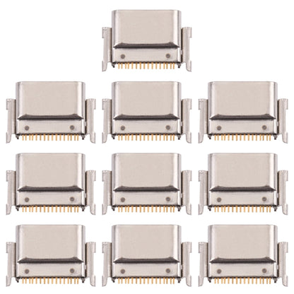 10 PCS Charging Port Connector for LG K50S LMX540HM, LM-X540, LM-X540BMW, LMX540BMW, For LG K50S