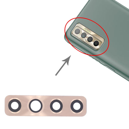 For Tecno Camon 17P CG7 10pcs Back Camera Lens, For Tecno Camon 17P CG7