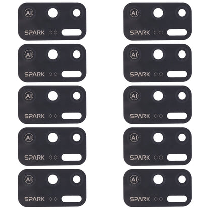 For Tecno Spark 5 Air KD6a 10pcs Back Camera Lens, For Tecno Spark 5 Air