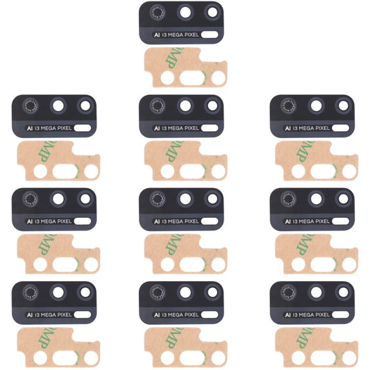For Infinix Hot 9 Play X680, X680B, X680C 10pcs Back Camera Lens, For Infinix Hot 9 Play