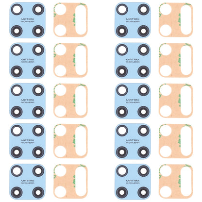 For OPPO Realme C25Y RMX3265, RMX3268 10pcs Back Camera Lens, For OPPO Realme C25Y