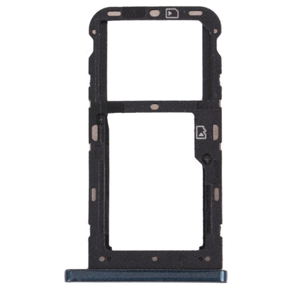 SIM Card Tray + SIM Card Tray / Micro SD Card Tray for ZTE Blade V10 Vita, For ZTE Blade V10 Vita, For ZTE Blade V10 Vita(Dark Green)