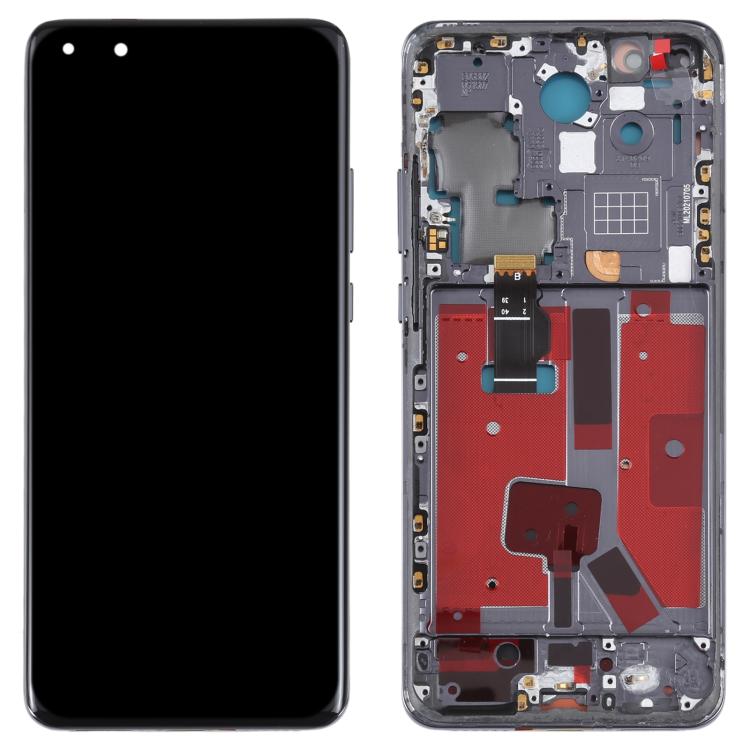 Original LCD Screen For Huawei P40 Pro Digitizer Full Assembly with Frame, For Huawei P40 Pro