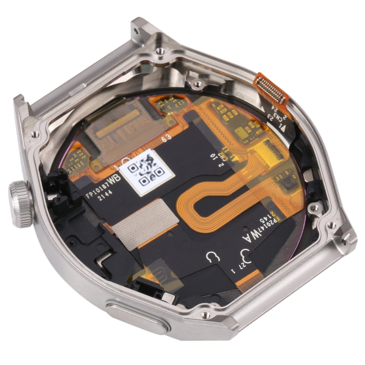 Original Sapphire Material LCD Screen for Huawei Watch GT 3 Pro 46mm Digitizer Full Assembly With Frame, For Huawei Watch GT 3 Pro 46mm(Silver)