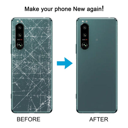 For Sony Xperia 5 III Original Battery Back Cover with Camera Lens Frame, For Sony Xperia 5 III