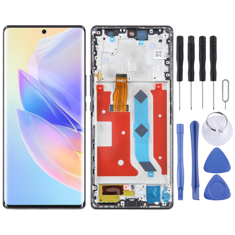 Original LCD Screen For Honor 60 SE Digitizer Full Assembly with Frame, For Honor 60 SE (Original)